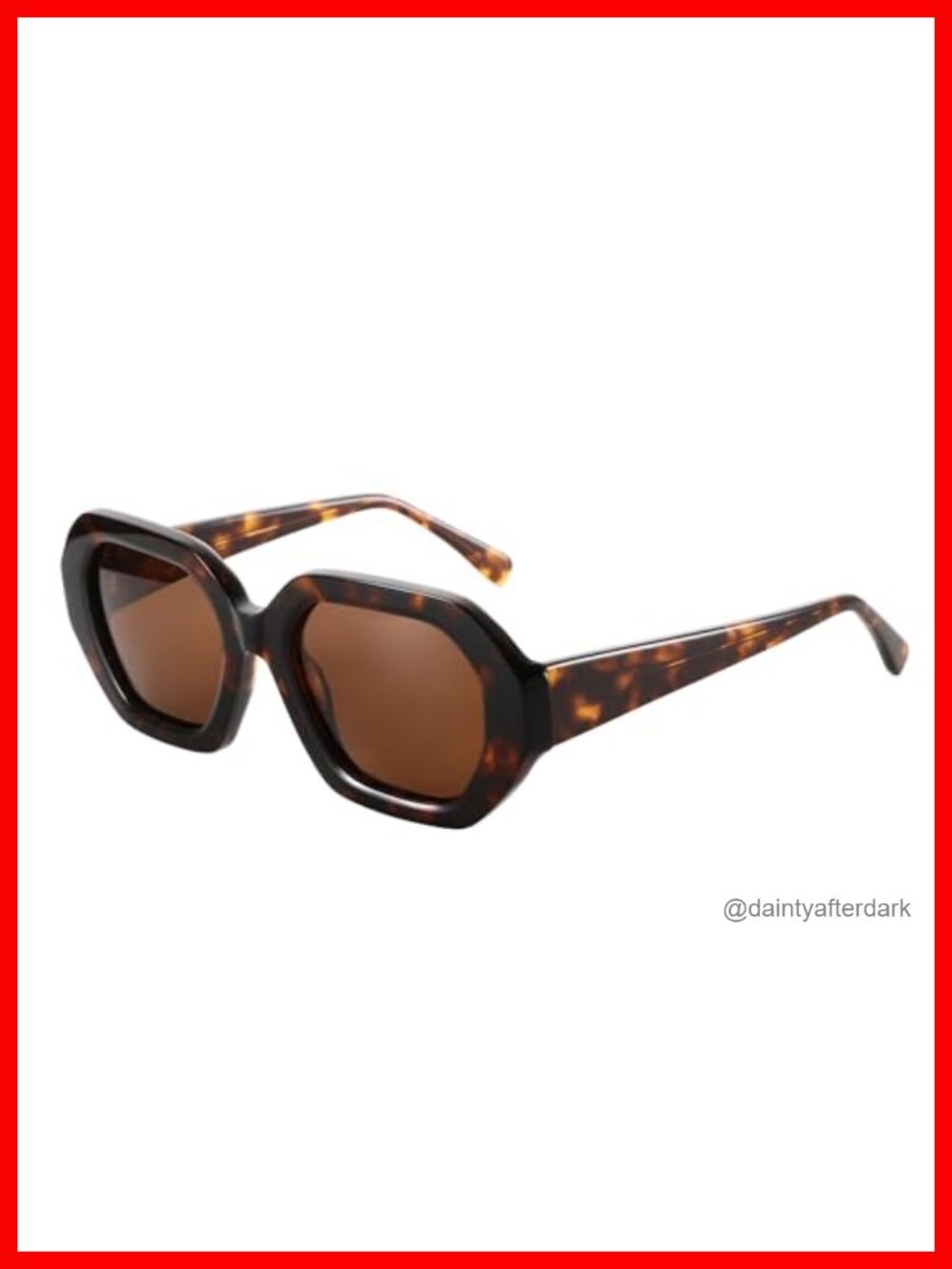 ZENOTTIC Hexagon Polarized Sunglasses UV400 Retro Shades Acetate Frames Full